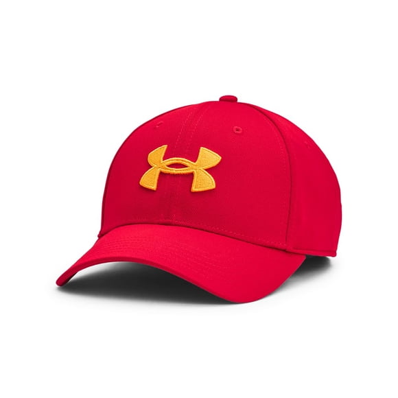 Gorra Under Armour Blitzing Stretch Fit Roja/Steeltown Gold
