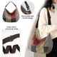 thumbnail image 4 of Bolsos de mano multicolor con diseño cruzado, bolso de hombro informal de lona, bolso cruzado para mujer, 4 of 7