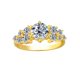 thumbnail image 2 of Anillos de Compromiso de Moissanita para Mujer Color D Claridad VVS1 Anillo de Diamante de Oro de 1 Quilate Plata Esterlina 925 Anillos de Promesa para Mujer Talla 5-9, 2 of 8