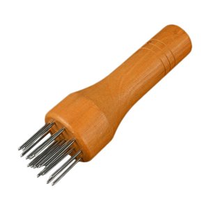 Magideal - Herramienta Para Ablandar Carne, Pasador De Acero Inoxidable, Resistente Al Desgaste, Fácil De Limpiar, Práctico Mango De Madera Para Ablandar Pollo Y