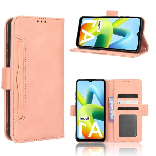 Funda Cartera Magnética para Xiaomi Redmi A1- Tarjetero Desmontable, Cuero PU, Soporte