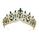 thumbnail image 2 of Tiara De Boda, Dije, Regalo, Pinza Para El Pelo, Diadema Para Cumpleaños, Graduación, Niñas, Estilo B, Verde Aureate, 2 of 3