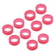thumbnail image 1 of 10x Peluquero Peluquería Tijeras Tijeras Empu?aduras de anillos de dedo Rosa rojo, 1 of 3