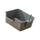thumbnail image 4 of Caja de arena para gatos domésticos, caja de arena para gatitos de lados altos, caja de arena para mascotas con parte superior abierta para gatos pequ Gris, 4 of 5