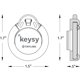 thumbnail image 5 of Soporte para llavero Keysy para correa de reloj RFID transparente, 5 of 7