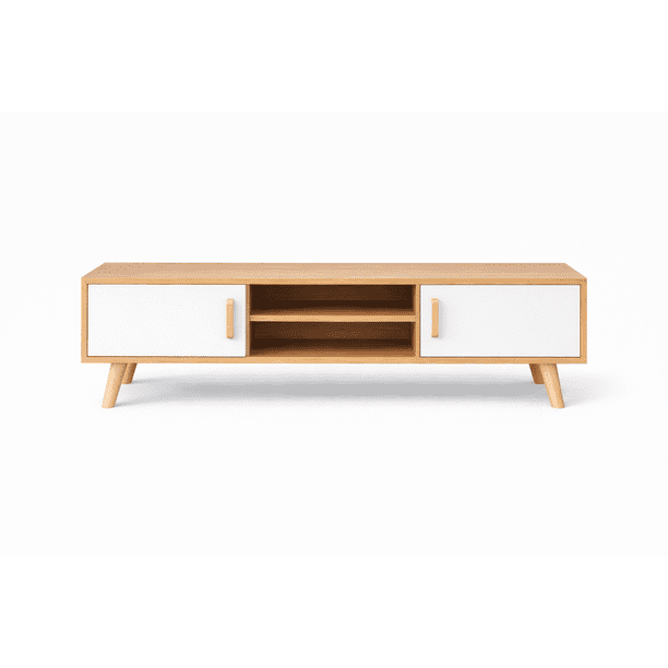 Rack TV Nórdico Blanco Madera 120 cm para TV 50” 120 cm | Lider