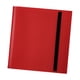 thumbnail image 4 of Carpeta de tarjetas 12 bolsillos Carpeta de tarjetas deportivas Diseño de correa 480 tarjetas Álbum de colección de tarjetas de doble protección para Rojo, 4 of 5