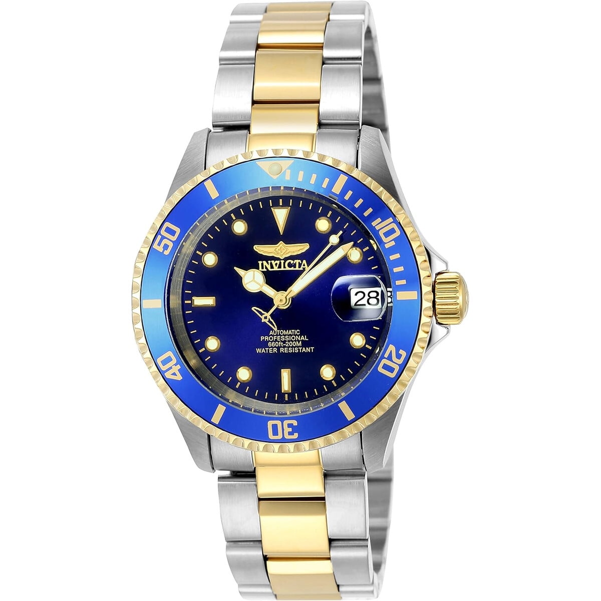 Reloj Invicta Pro Diver 8928ob Automático 40mm Azul Acero Oro