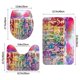 thumbnail image 3 of Muñecas Rainbow High Juego de 3 alfombras de baño de coral fleece: tapete de baño + alfombra de inodoro en forma de U + funda de tapa de inodoro en forma de O, 3 of 6