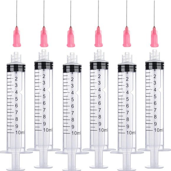 Jeringa Ulove Prs 10 ml 6 piezas Punta Romo 20 ga