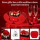 thumbnail image 2 of Collar Lebana de rosa auténtica roja preservada con la inscripción «I Love You», 2 of 7
