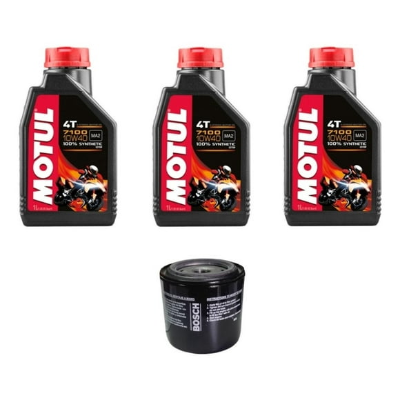 Aceite Full Sintetico + Filtro Kawasaki Para Moto Ninja 300