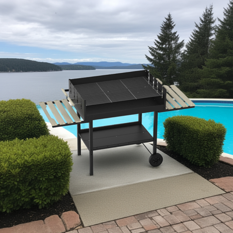 Igpro - Parrilla Carbón Con Dos Niveles