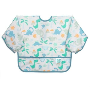 Bumkins - Babero Sleeved Bib Dinosaurio