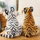 thumbnail image 3 of Juguete de peluche GUDVES White Tiger 30 cm de poliéster para niños, 3 of 9