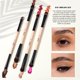 thumbnail image 5 of Juego de brochas de maquillaje Jessup T600, 7 piezas, doble cara, color melocotón, 5 of 8