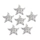 thumbnail image 4 of 6 Piezas De Parches De Estrellas De Diamantes De Imitación Para Planchar En Coser Apliques De Parche Plateado, 4 of 5