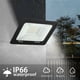thumbnail image 5 of Foco LED para exterior de 50 W, blanco cálido 3000 K, 5000 LM, IP66, resistente al agua, iluminación LED para terrazas, patios, caminos, estadios, fábricas, aparcamientos, garajes y jardines., 5 of 5