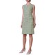 thumbnail image 2 of INSPIRE CHIC Vestido sin mangas de tweed para mujer, atuendo de maestra para el regreso a clases, vestido de oficina con cuello barco, talla XL, verde, 2 of 5