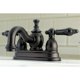 thumbnail image 3 of Grifo para baño Kingston Brass KS7102PKL de 4 pulgadas, instalación central, 3 of 4