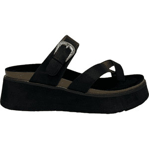 Sandalia Mujer Negro Rosario Detogni