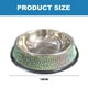 thumbnail image 2 of Cuencos para perros, cuencos de acero inoxidable hechos a mano con diamantes de imitación para mascotas, comedero doble para comida y agua para cachorros, gatos y perros., 2 of 5