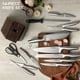 thumbnail image 4 of Juego de cuchillos FIKSHOT, afilados cuchillos Santoku, plateados, 4 of 9