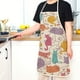 thumbnail image 2 of 1pc Polyester Cartoon Cat And Dog Apron, Adjustable Oil & Stain Resistant Halter Apron For Chef Gardening Cooking Baking Florist Shop Painting Pinafore Barista, Bib Overalls, 2 of 3