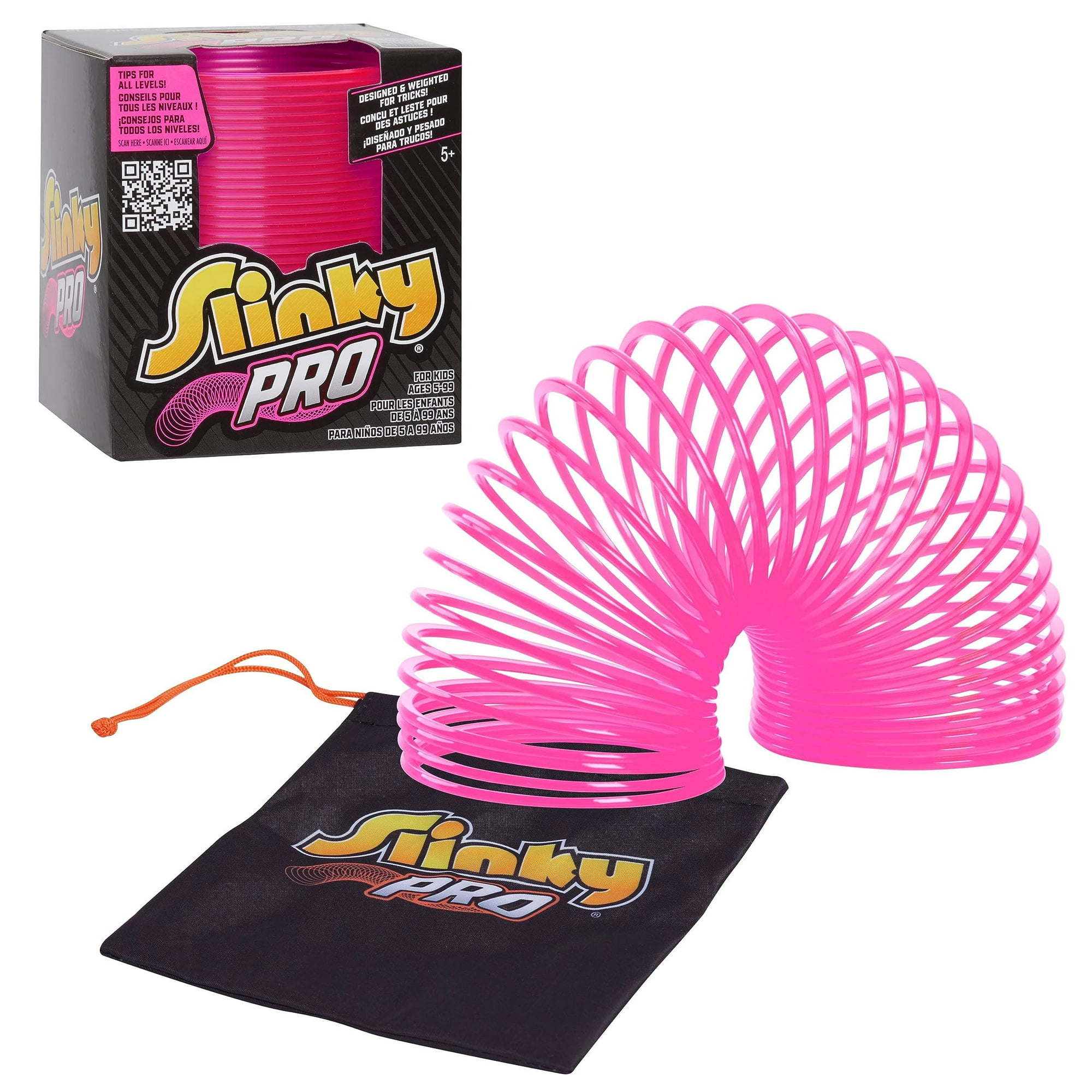 Toy Just Play Slinky Pro Pink Para Niños Mayores De 5 Años Con Tutoriales