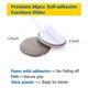 thumbnail image 2 of Deslizadores para muebles Kayzn, 36 piezas, 4,5 cm, almohadillas autoadhesivas, 2 of 6