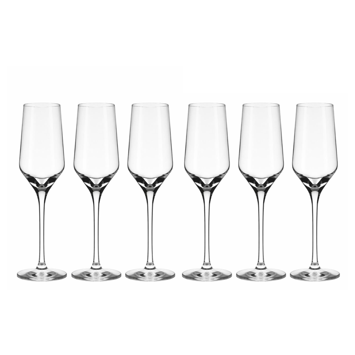 Set 6 Copas 225Ml Champagne Brunello Nadir Transparente