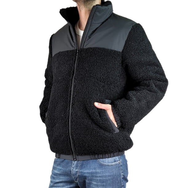 Chaqueta Teddy Hombre Tipo Corderito Gruesa Bolsillos 602