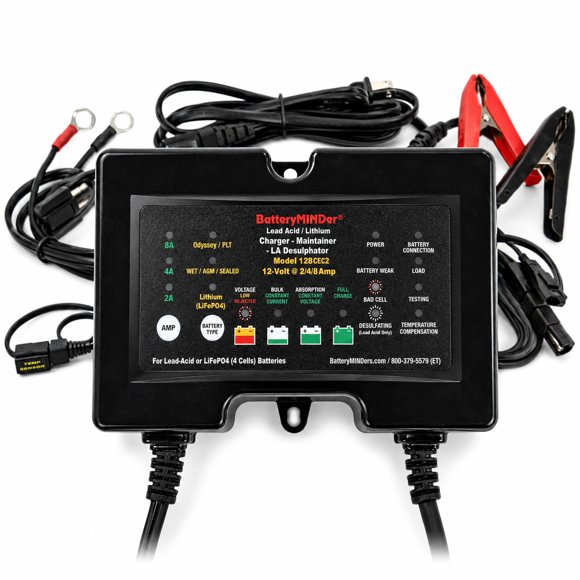 Cargador de baterías BatteryMINDer 12 V 2/4/8 A LiFePO4 AGM