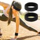 thumbnail image 5 of Bargains Únicos 3 piezas de cinta para la cabeza deportiva y muñequeras de mezcla de algodón que absorben el sudor negras para mujeres, 5 of 7