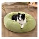 thumbnail image 2 of Cama Antiestrés para Perro y Gato 80 cm de Felpa Verde Lima, 2 of 4