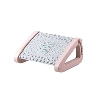 Crusec - Reposapiés Rodillos De Masaje Pedal Ajustable Ergonomico - Rosa