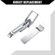 thumbnail image 4 of Unique Bargains 2 Piezas Pestillos de Tracción de Puerta Elevadora de Remolque Mango de Reemplazo de Puerta Trasera de Remolque Compatible con RV Camper Caravana Metal Duradero Tono Plateado, 4 of 7