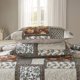 thumbnail image 5 of Juego de colcha y cubrecama NEWLAKE King de algodón con diseño floral paisley, 5 of 9