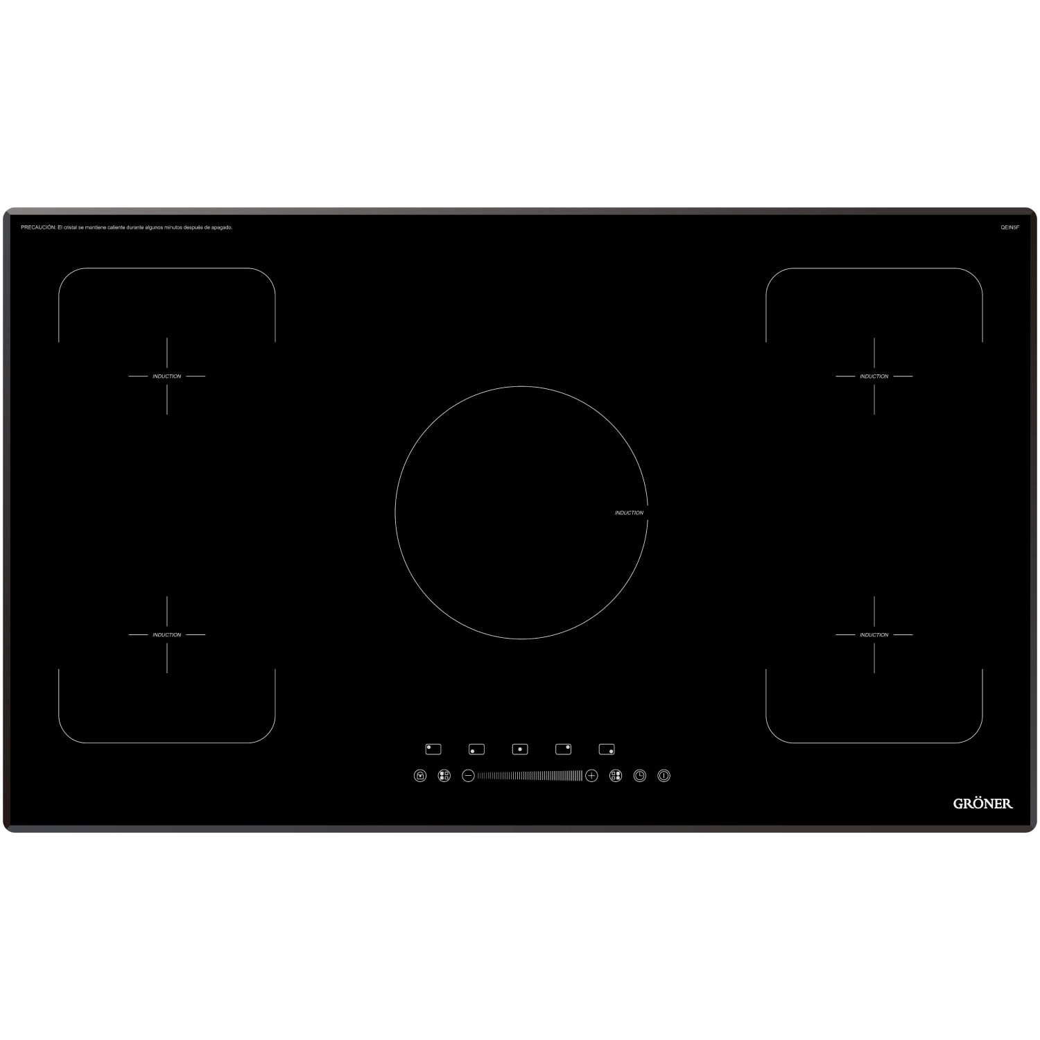 Groner - Encimera Inducción Deluxe Flex 5q