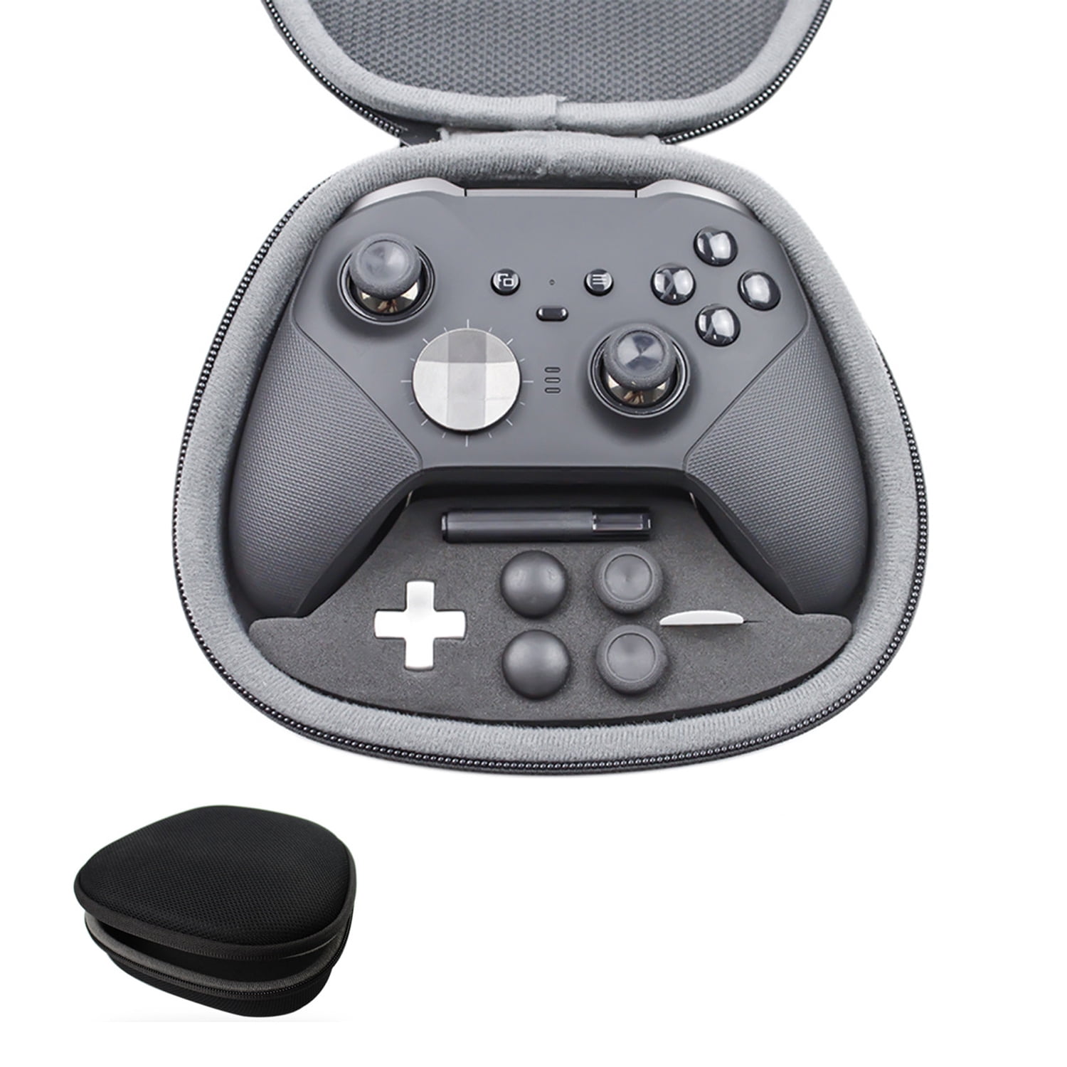Genérico - Funda De Estuche Para Controlador De Juego Portátil Para Xbox One Elite 2 Con Caja De Almacenamiento De Concha Dura Y Cierre De Cremallera