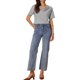 thumbnail image 2 of INSPIRE CHIC Top Casual Elástico de Manga Corta con Cuello de Cisne para Mujer 2XL Gris, 2 of 6