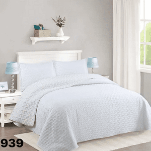 Genérico - Cubrecama Quilt Sherpa 2 Plazas Unicolor