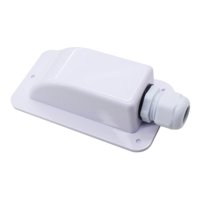 Magideal - Panel De Caja De Accesorios Para Coche, Prensaestopas De Entrada De Cable Doble/Individual, Resistente Al Agua, Apto Para Casas Rodantes, Barcos Agujero Único Blanco