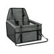 thumbnail image 4 of Asiento de coche para perros, transportador de coche de viaje para perros, asiento de seguridad para perros y gatos, suministros para mascotas Gris oscuro, 4 of 5