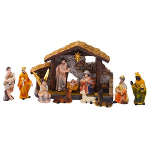 Magideal - Colección De Decoración De Belén Navideño, Decoración Tradicional De Mesa, Escena Del Nacimiento De Jesús Para El Hogar, Repisa, Escritorio De Oficina