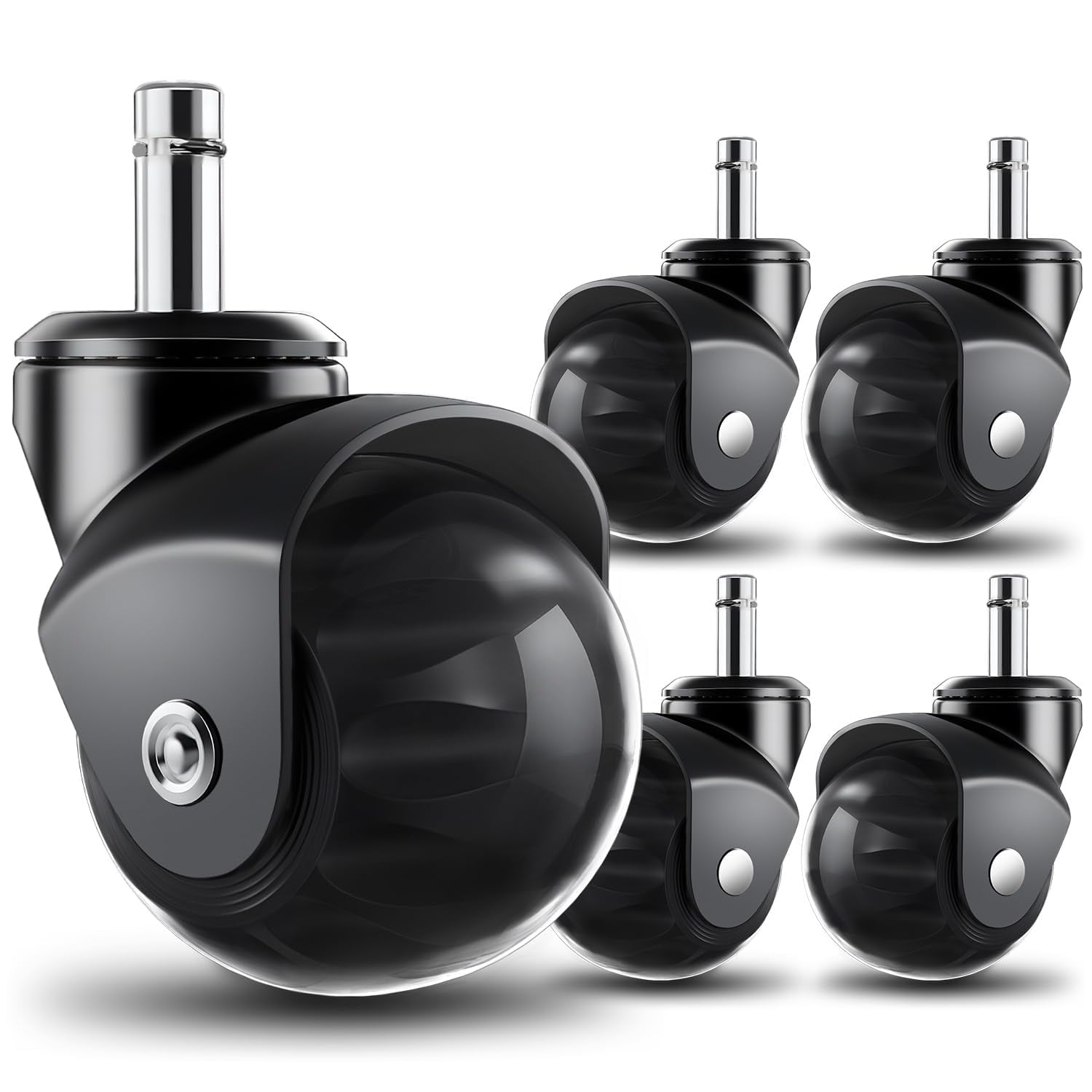 Ridred - Silla De Oficina Con Ruedas, Patín Rojo, 5 X 5 Cm, 900 Kg