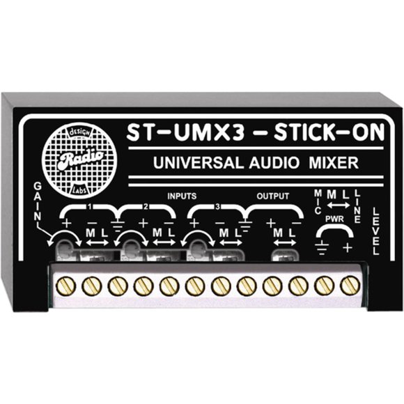 Mezclador de Audio Radio Design Labs ST-UMX3 de 3 Canales