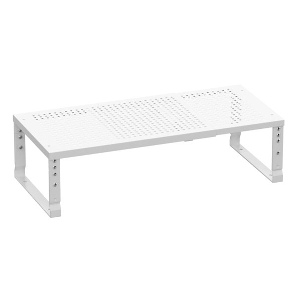 Estantería Ipotive de metal apilable, blanca, 42~67 cm