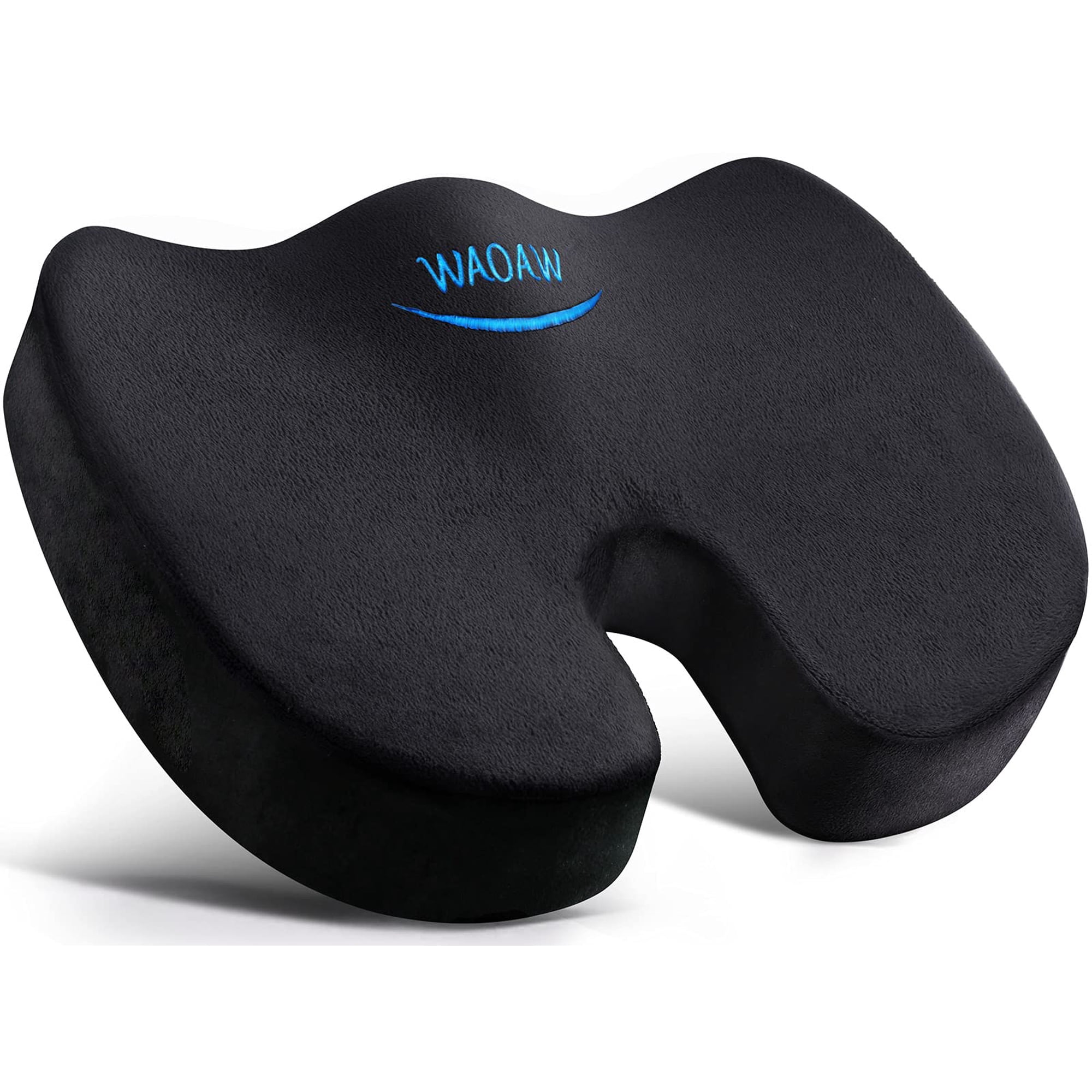 Cojín De Asiento Waoaw Para Silla De Oficina, Espuma Viscoelástica, Negro