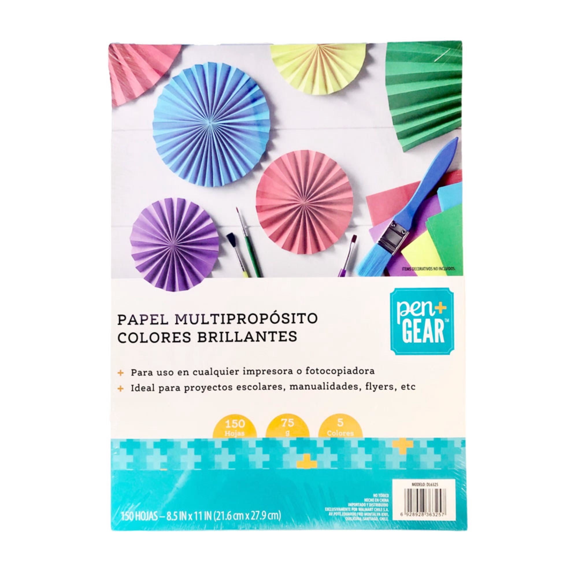 Papel Colores Brillantes Multiproposito Pen+gear